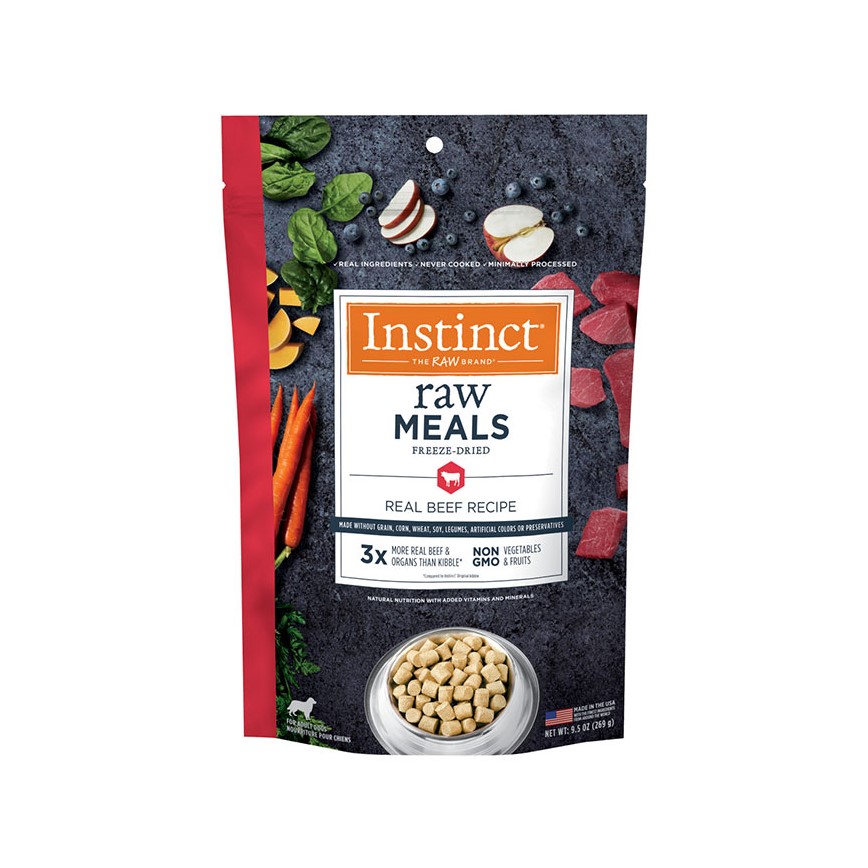 Instinct 狗糧 無穀物凍乾生肉主食糧 鮮牛肉 25oz (614050) (新舊包裝隨機發貨) 圖 2