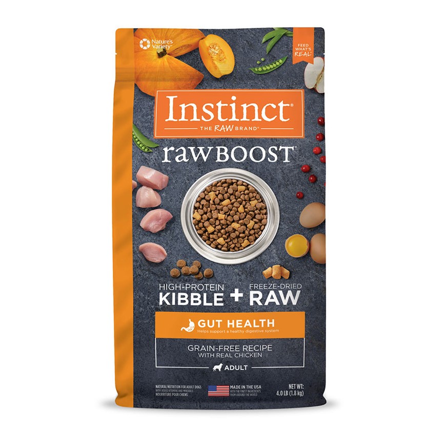 Instinct 狗糧 無穀物生肉系列 腸道健康配方 雞肉 18lb (659013) (新舊包裝隨機發貨) 圖 2
