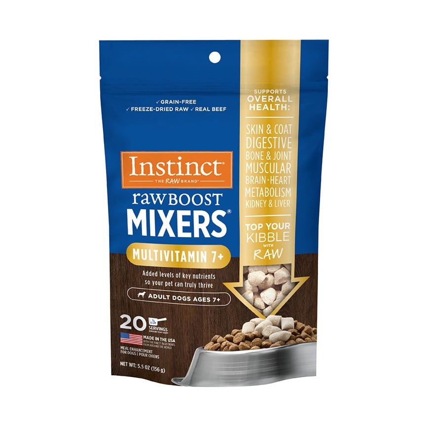 Instinct 狗糧 凍乾肉粒 多種維他命老年犬7+ 牛肉配方 0.75oz (600688)