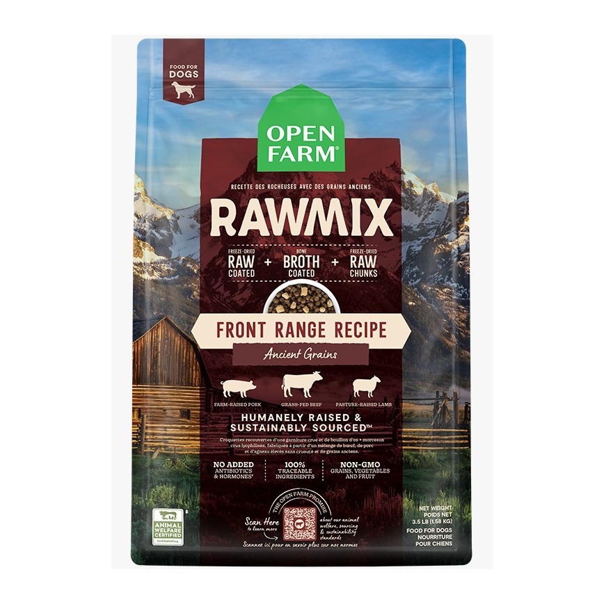 Open Farm RAWMIX 原始穀物山地風味狗糧 3.5lb (OFRF-3.5D)