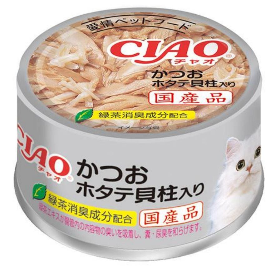 CIAO 貓罐頭 鰹魚+帶子 85g (A-84) 圖 1