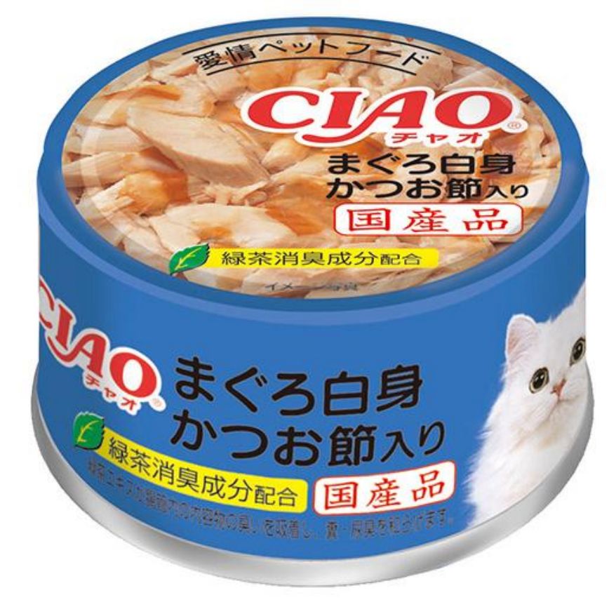 CIAO 貓罐頭 白身金槍魚配鰹魚片 85g (A-85) 圖 1