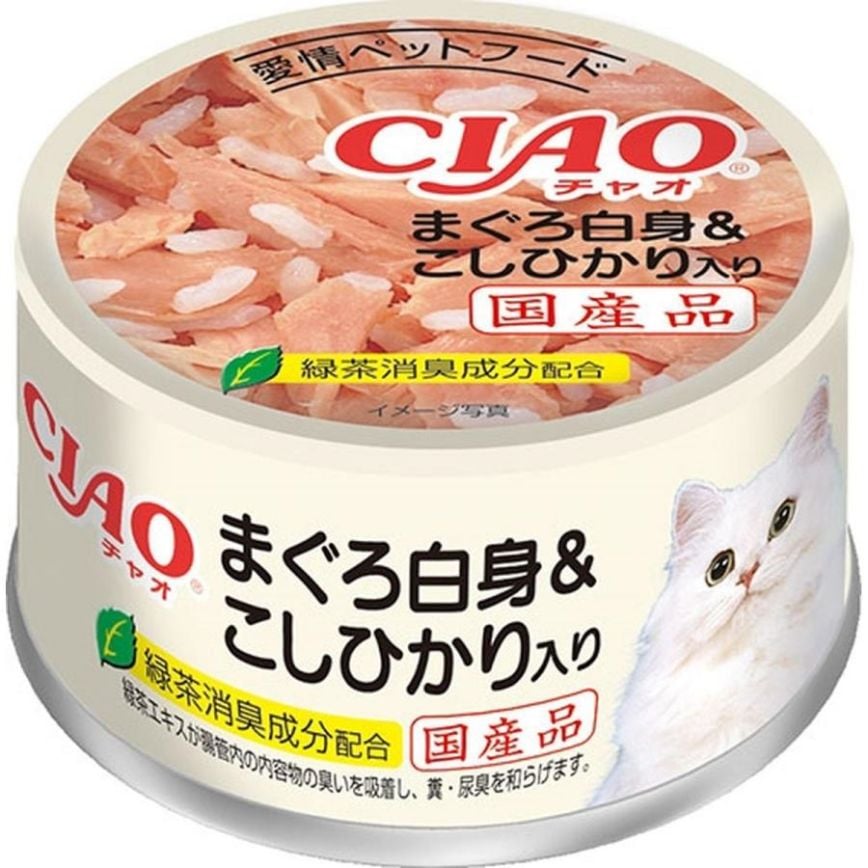 CIAO 貓罐頭 越光米+白身吞拿魚 85g (A-04) 圖 1