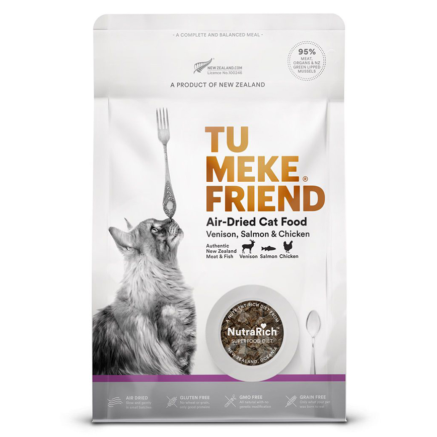 TU MEKE FRIEND 貓糧 超級食品風乾貓糧 鹿⾁三⽂⿂雞⾁ 400g (TMF3284)