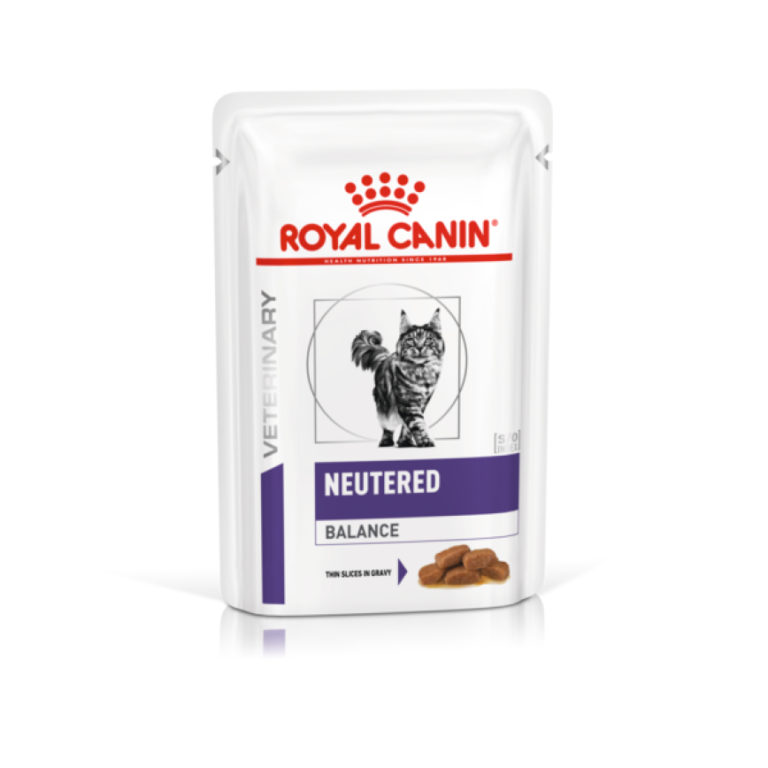 Royal Canin 處方糧 法國皇家 貓濕糧 健康管理系列 絕育貓飽足感健康管理袋裝濕糧 NEUTERED BALANCE (肉汁) 85g (3100700) (新包裝)