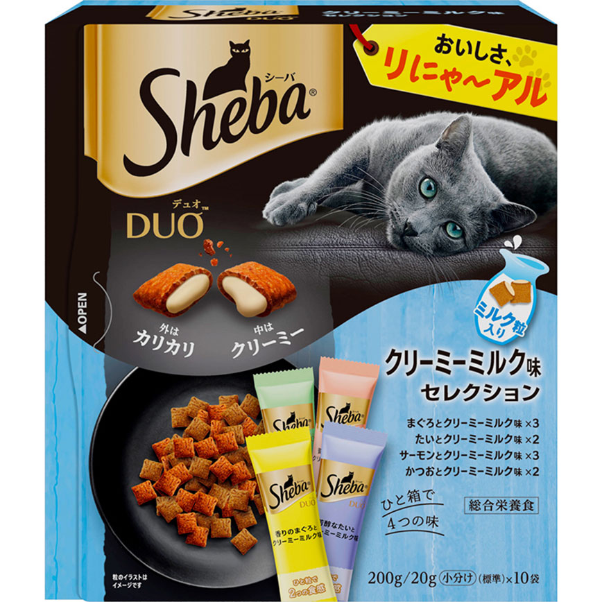 Sheba Duo Plus 貓零食 日本貓貓夾心酥 奶油牛奶味 20g 10袋入