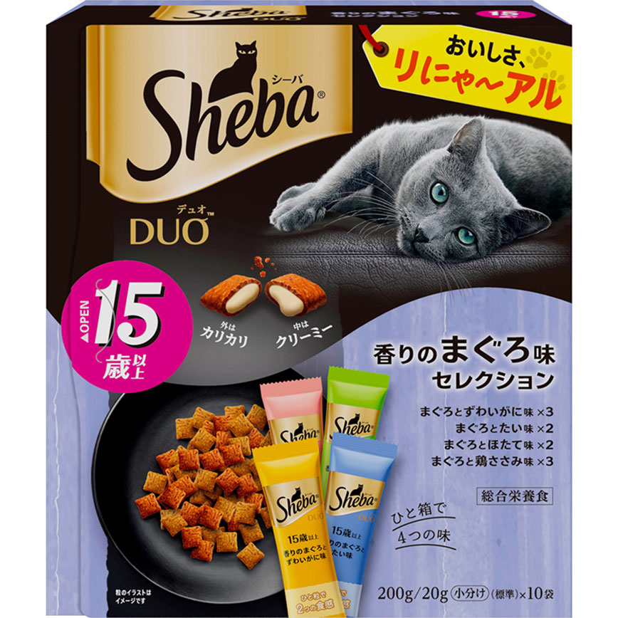 Sheba Duo 貓零食 日本貓貓夾心酥 15歲以上金槍魚味 20g 10袋入