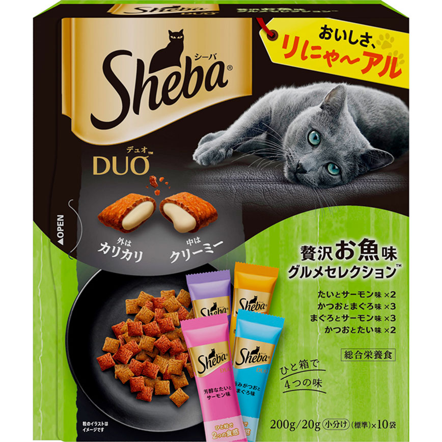 Sheba Duo 貓零食 日本貓貓夾心酥 精選奢華魚味 20g 10袋入