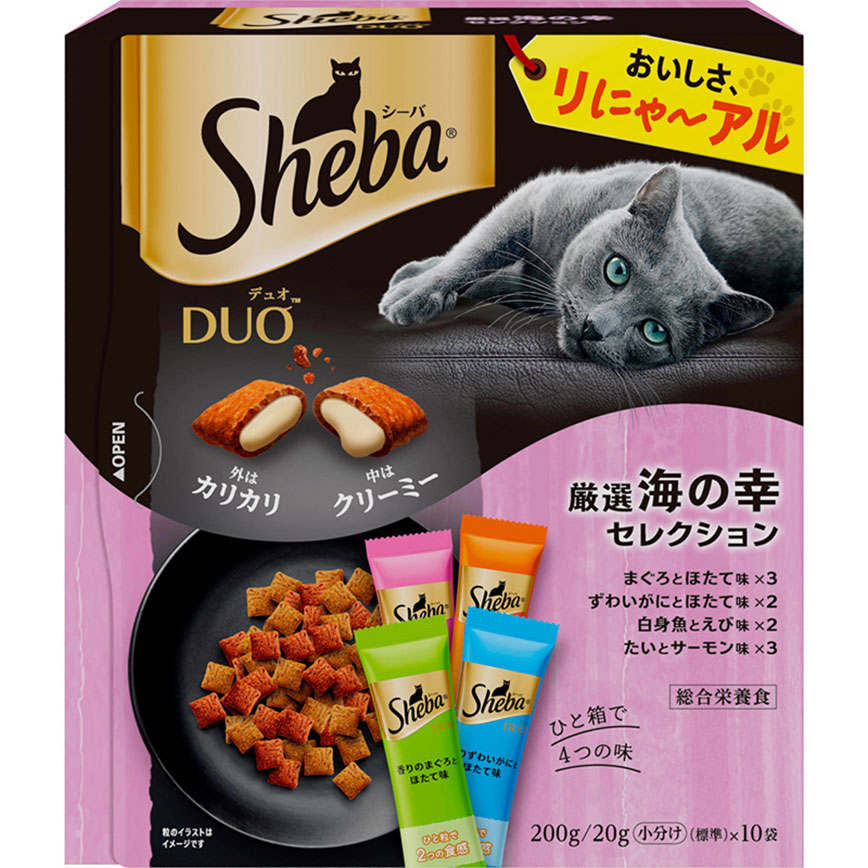 Sheba Duo 貓零食 日本貓貓夾心酥 海鮮 20g 10袋入
