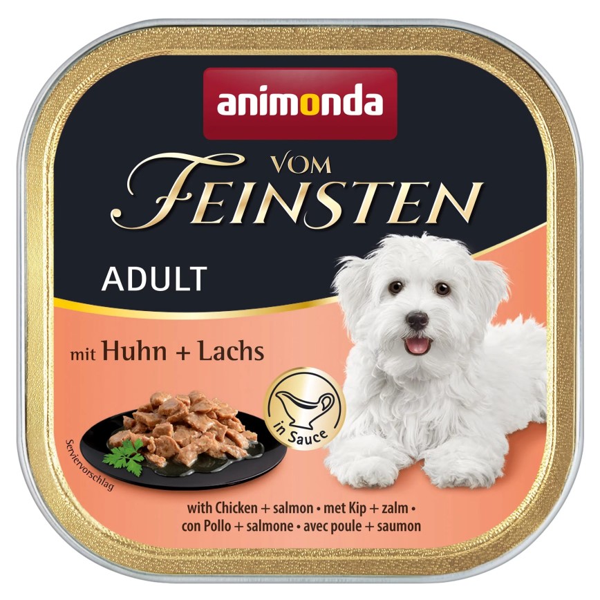 Animonda Vom Feinsten 無穀物成犬主食罐 雞肉+三文魚 150g (823081)