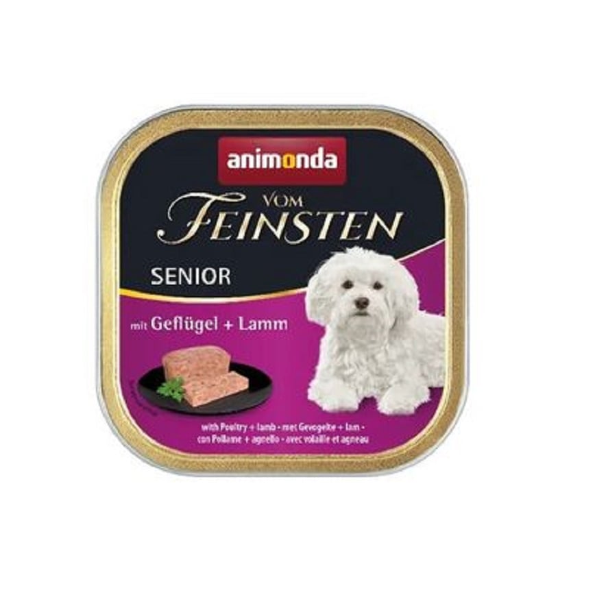 Animonda Vom Feinsten 無穀物高齡犬主食罐 精選家禽+羊肉 150g (826235)