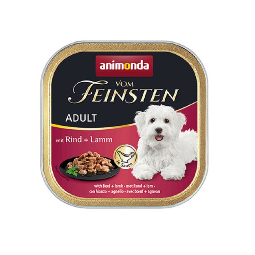 Animonda Vom Feinsten 無穀物成犬主食罐 牛肉+羊肉 150g (823111)