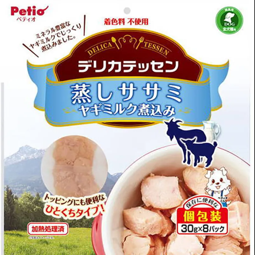 Petio 狗零食 山羊奶燉雞柳肉 30gx8包 (90503302)