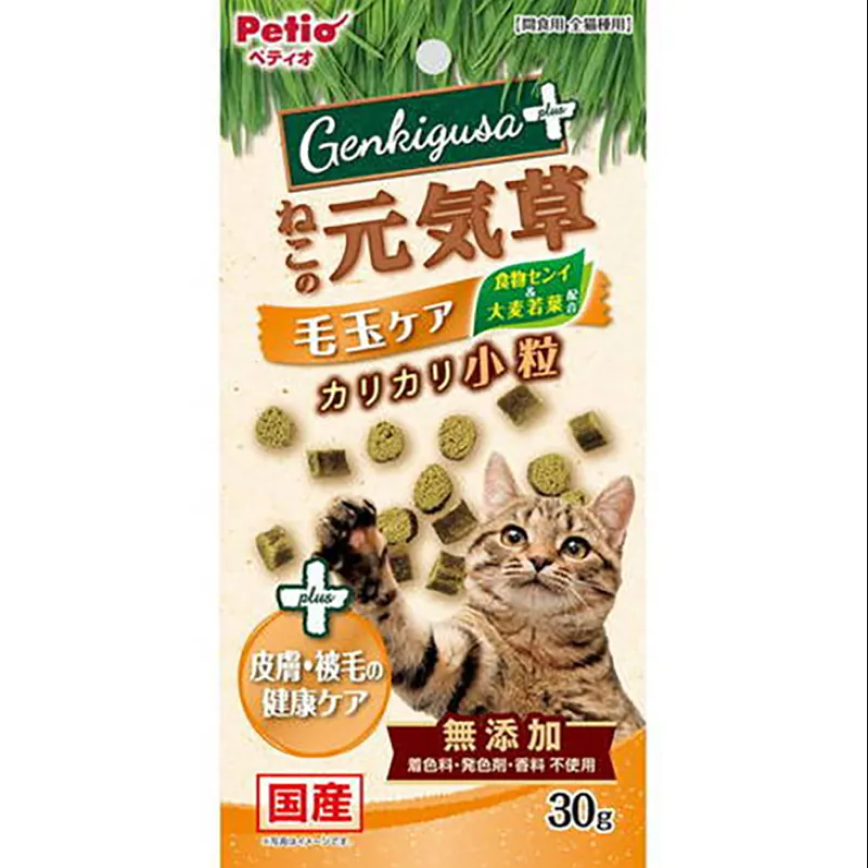 Petio 日本產 貓零食 去毛球皮膚毛髮護理貓草脆粒粒 30g (90603315)
