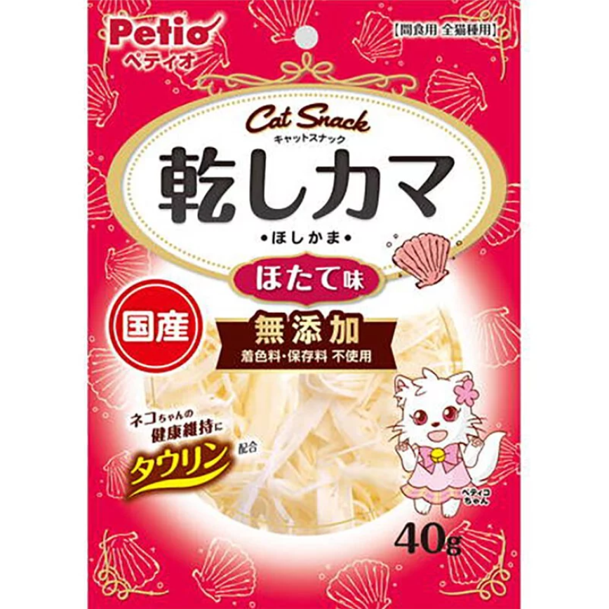 Petio 日本產 貓零食 無添加白身魚魚乾 扇貝味 40g (90603133)