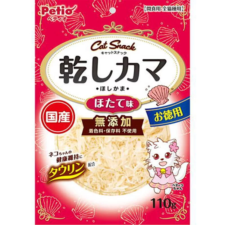 Petio 日本產 貓零食 無添加白身魚魚乾 扇貝味 110g (90603134)