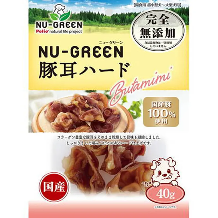 Petio NU-GREEN 日本產 狗零食 無添加 潔齒 硬豬耳 40g (90503293)