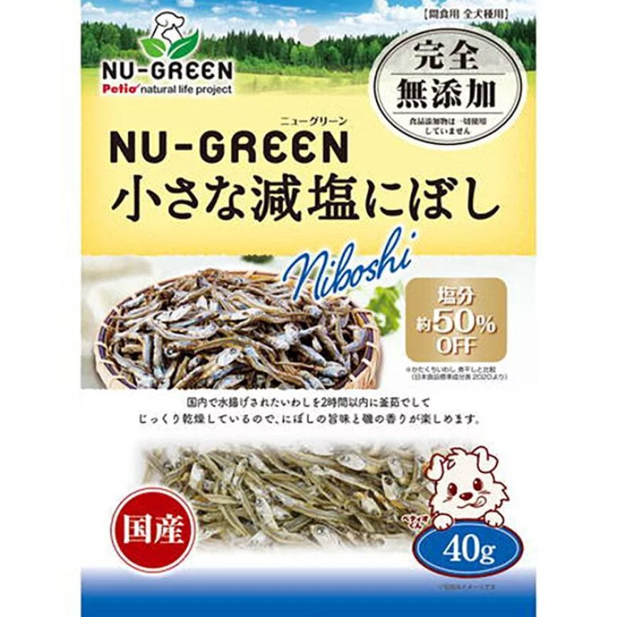 Petio NU-GREEN 日本產 狗零食 無添加 減鹽原條小魚乾(DHA・EPA+) 40g (90503152)