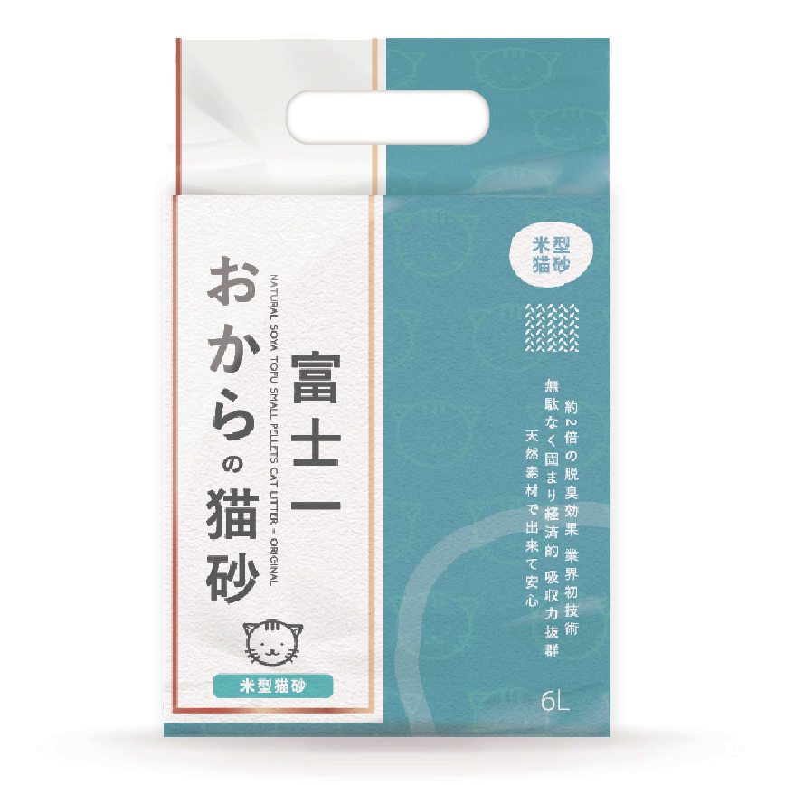富士一 天然極簡米型3.0 豆腐貓砂 原味 6L - 原裝行貨 圖 1