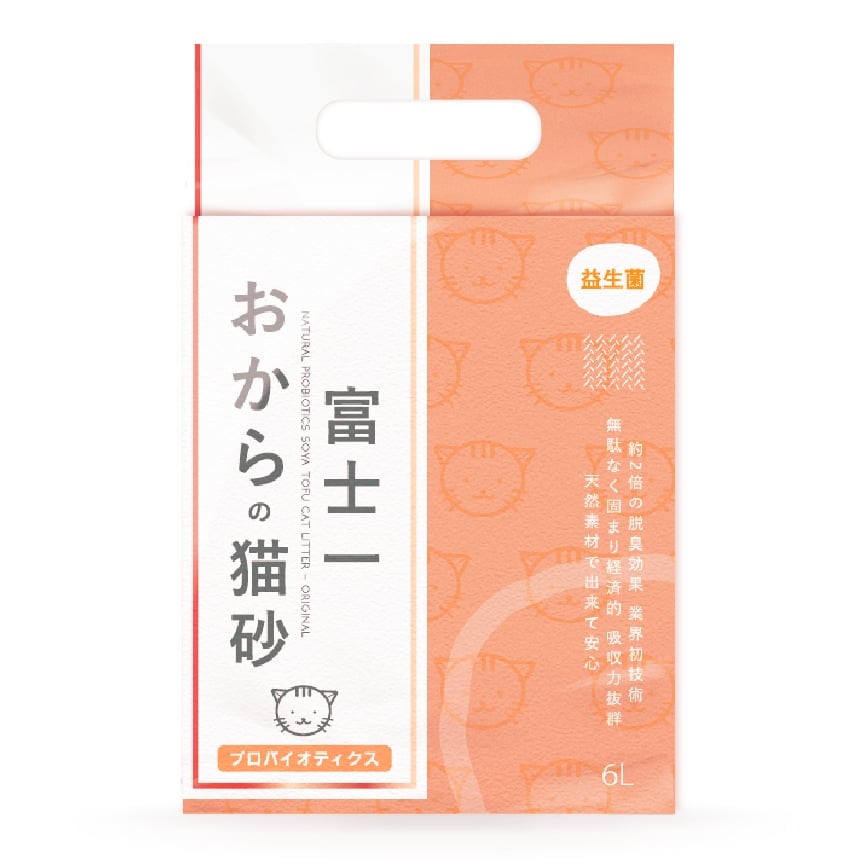 富士一 益生菌豆腐貓砂 原味 6L