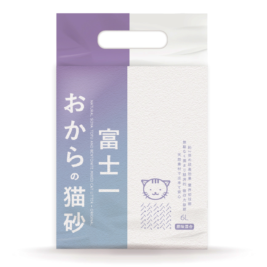 富士一 豆腐礦物 混合貓砂 功能款 原味 6L - 原裝行貨