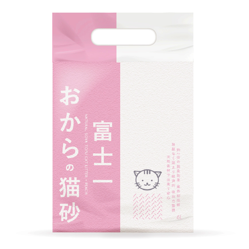 富士一 天然極簡日常 3.0 豆腐貓砂 水蜜桃味 6L - 原裝行貨