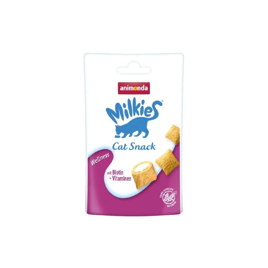 Animonda Milkies 無穀物貓零食 牛奶夾心餅 美毛配方 30g (90601644)
