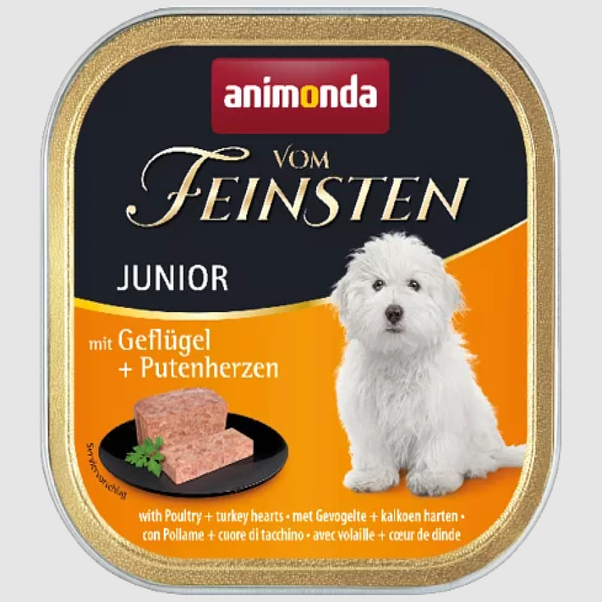 Animonda Vom Feinsten 無穀物幼犬主食罐 家禽+火雞心 150g (90300414) 圖 1