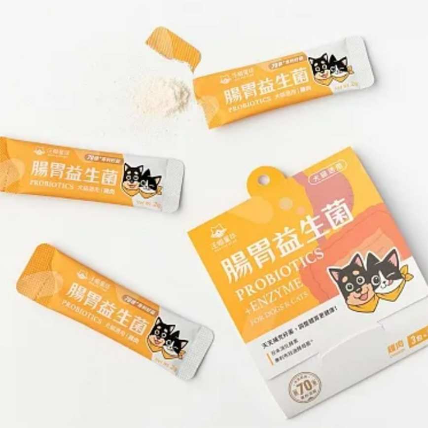 汪喵星球 益生菌 DogCatStar 腸胃益生菌 山味 一組2g*3 (貓犬用) (HS738)