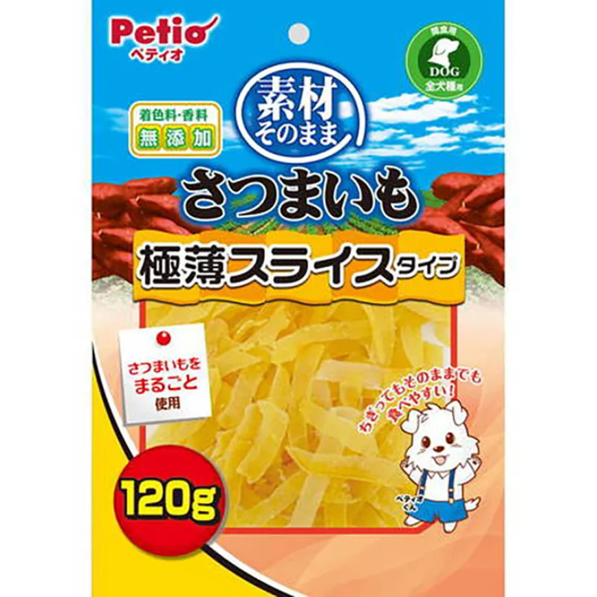 Petio 狗零食 無添加 香甜高纖甘薯極薄切片 120g (90503289)
