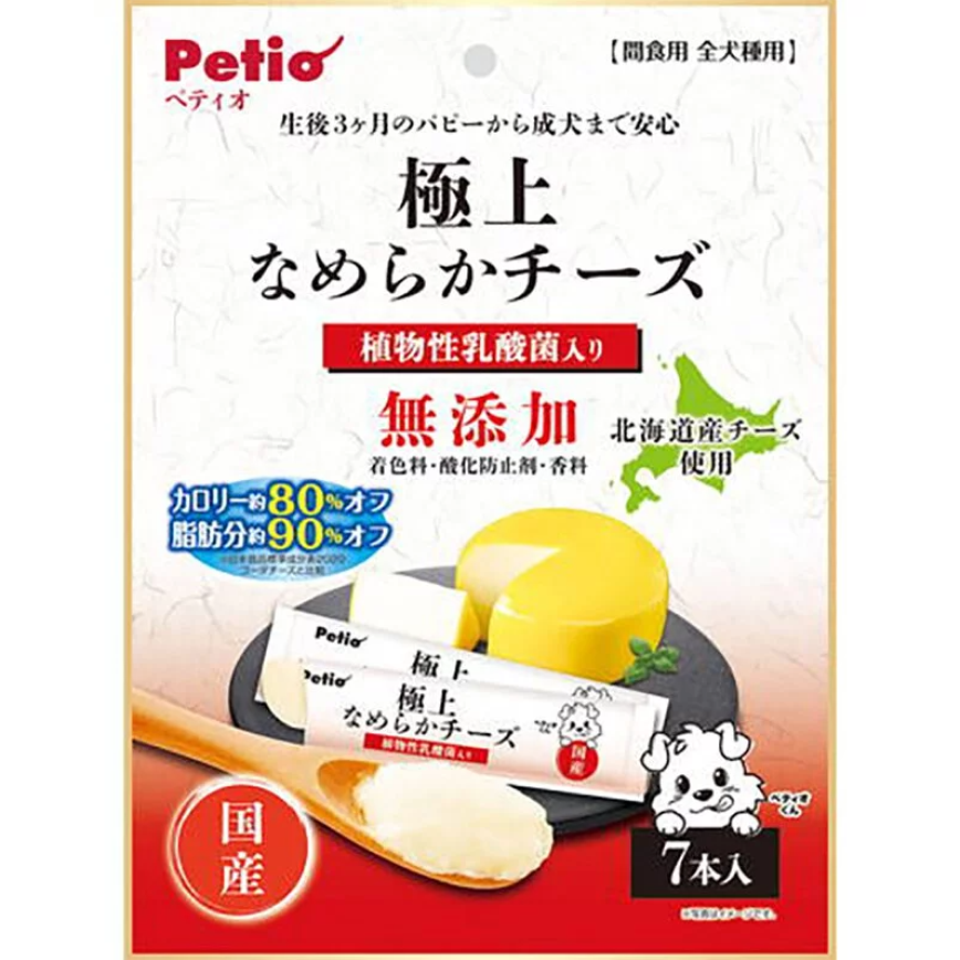 Petio 日本產 無添加 軟滑芝士醬(+乳酸菌・低脂低卡)7本入 (90503140)
