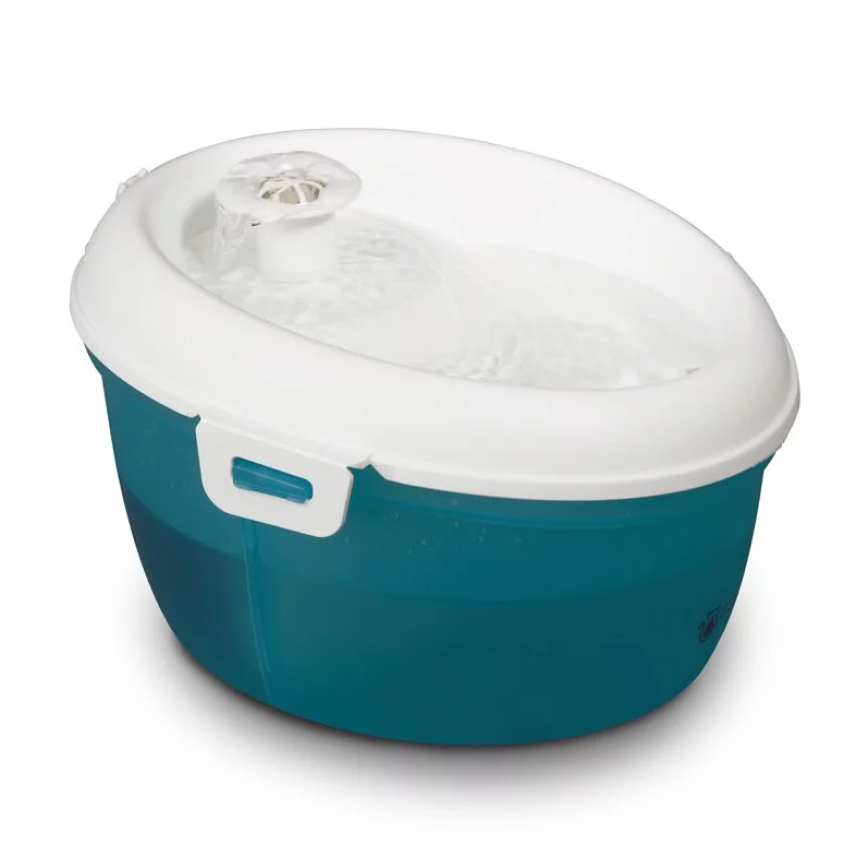 Cat H2O mini Water FountainL 活性碳除口氣迷你飲水機 不含USB插頭 白+藍 1.2L (貓犬用) (91602945) 圖 1