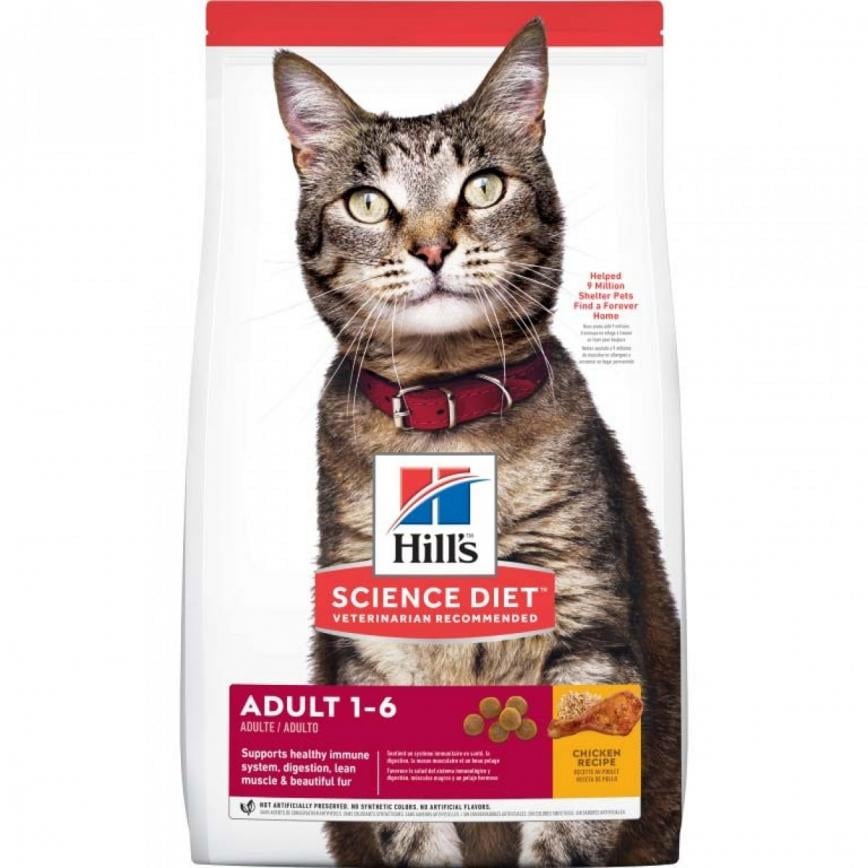 Hills 貓糧 成貓 1-6 Adult 1-6 4kg (10298HG) (新舊包裝隨機發貨) 圖 1