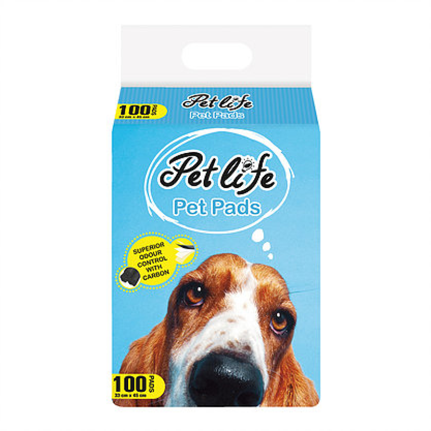 Pet Life 竹炭寵 寵物尿墊 狗尿墊 狗尿片 [33x45 S碼100枚] (91501716)