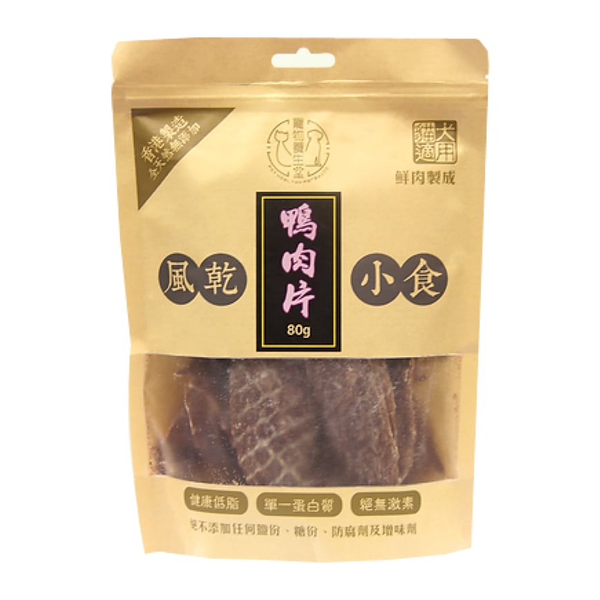 寵物養生堂 貓狗風乾小食 鴨肉片 100g (ADJ002)