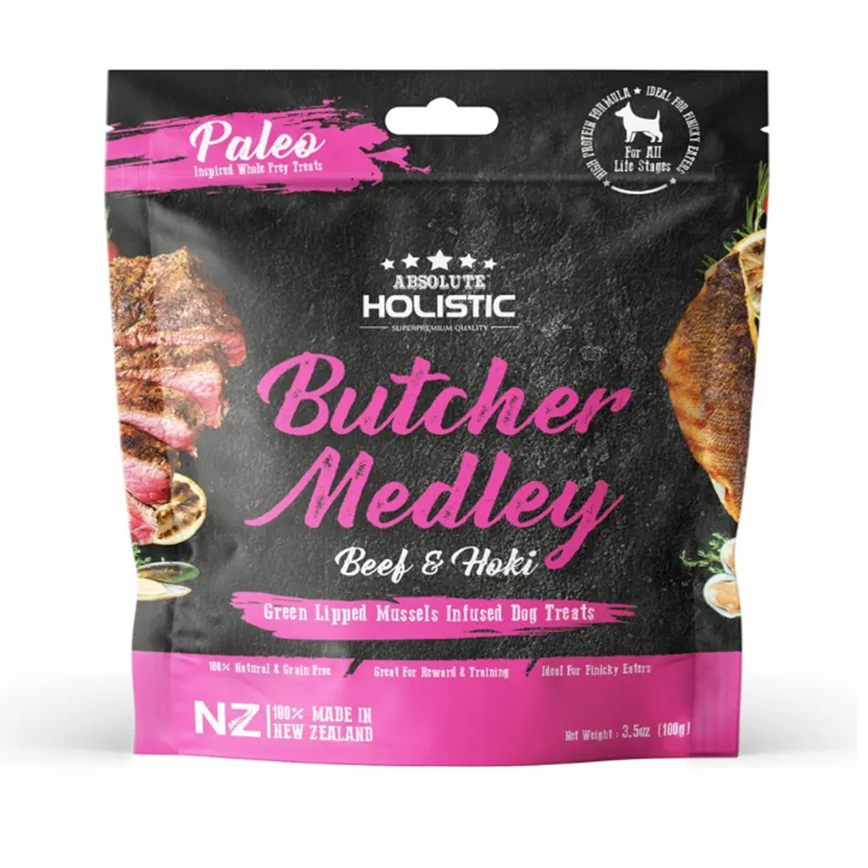 Absolute Holistic 狗糧 無穀主食糧 牛肉+長尾鱈魚 100g (AD-4105) 