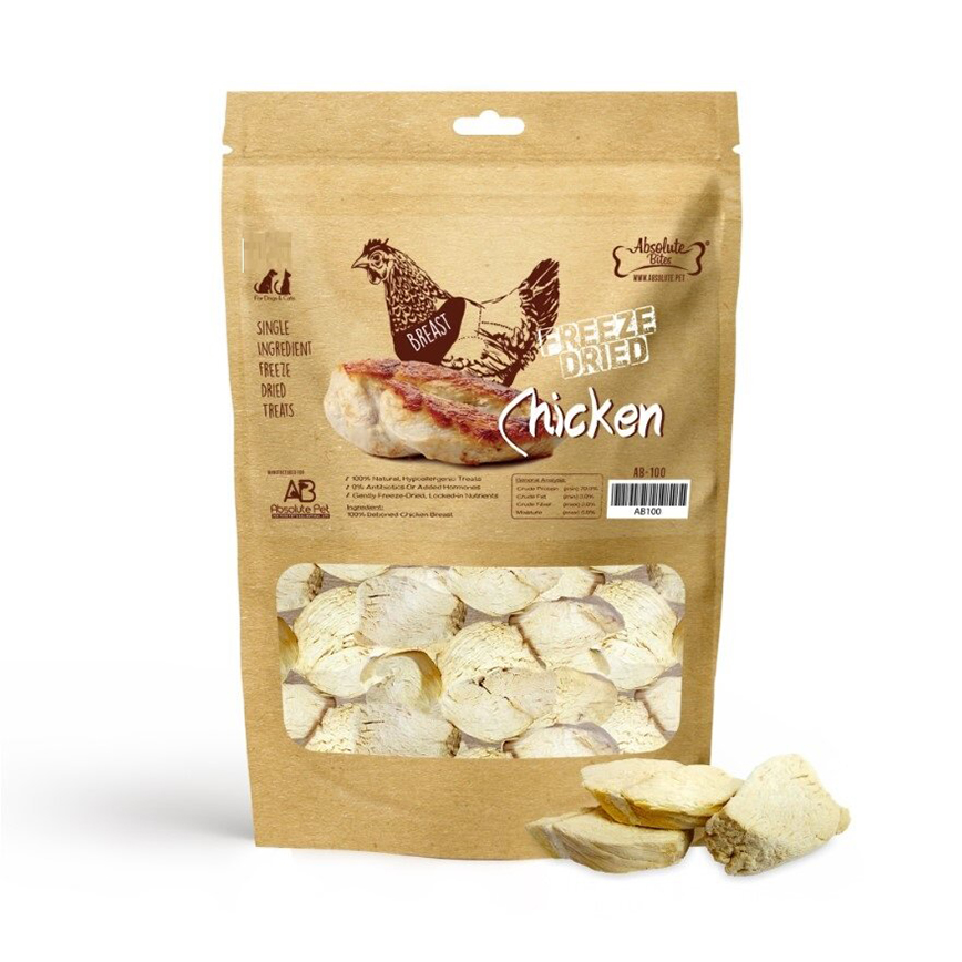 Absolute Bites 貓狗小食 上等雞胸 50g (AB-100)