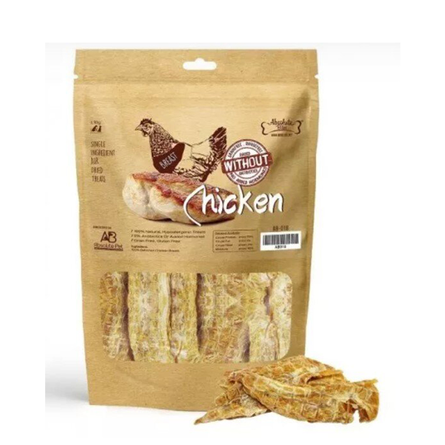 Absolute Bites 貓狗小食 原塊風乾上等雞胸 100g (AB-018)