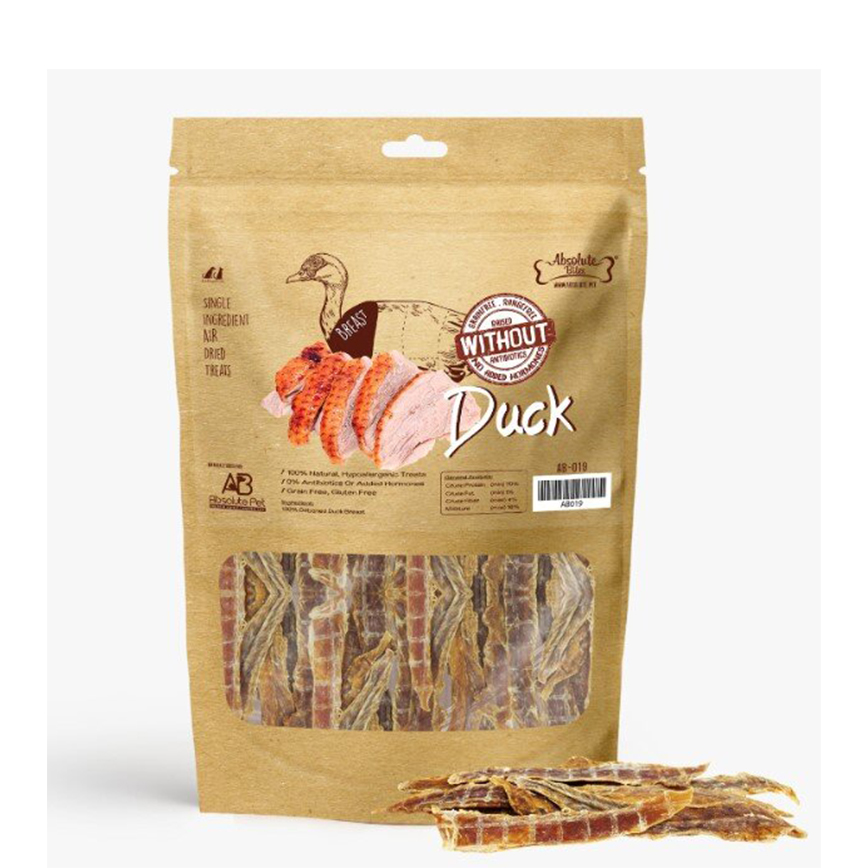 Absolute Bites 貓狗小食 原塊風乾精選鴨胸 100g (AB-019)