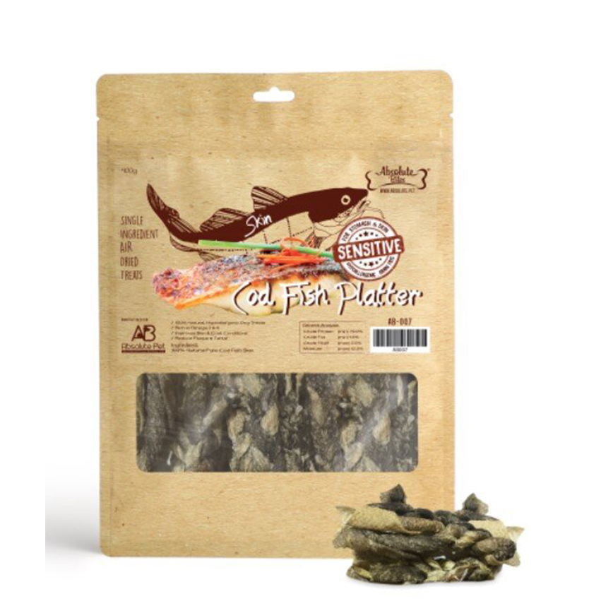 Absolute Bites 狗小食 原塊風乾 銀鱈魚皮 120g (AB-017)