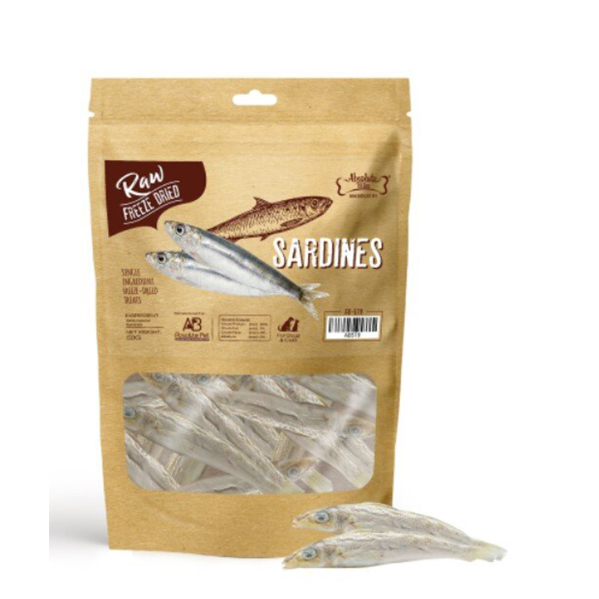 Absolute Bites 貓狗小食 原條凍乾 沙甸魚 50g (AB-519) 