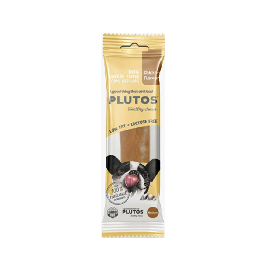 PLUTOS 狗小食 雞肉味芝士骨 中 (PLUTOS 005)