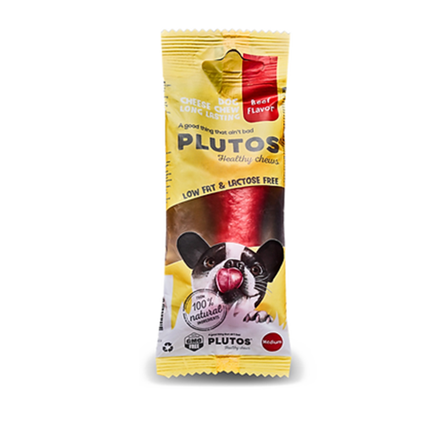 PLUTOS 狗小食 牛肉味芝士骨 中 (PLUTOS 008)