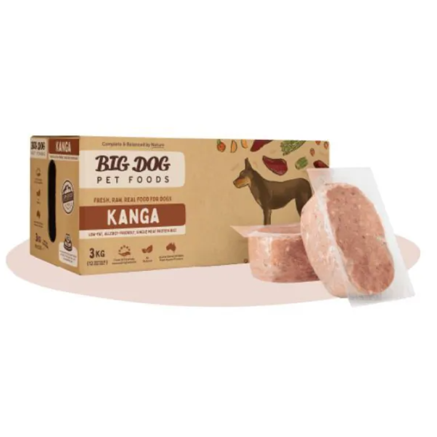 Big Dog 狗糧 急凍生肉糧 袋鼠配方 3kg (BD_D_K) (需冷藏)