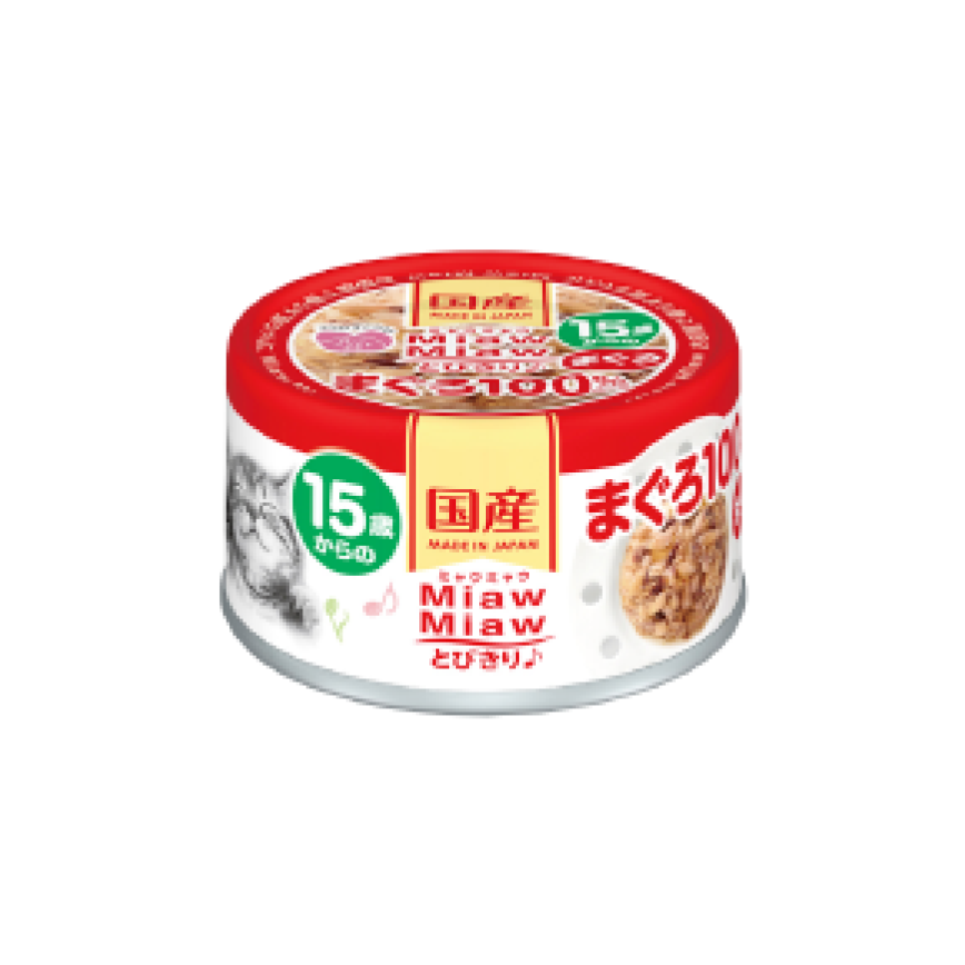 AIXIA 愛喜雅 MiawMiaw 日本產貓罐頭 15歲+ 鮪魚味 60g (MT-7) (TBS)