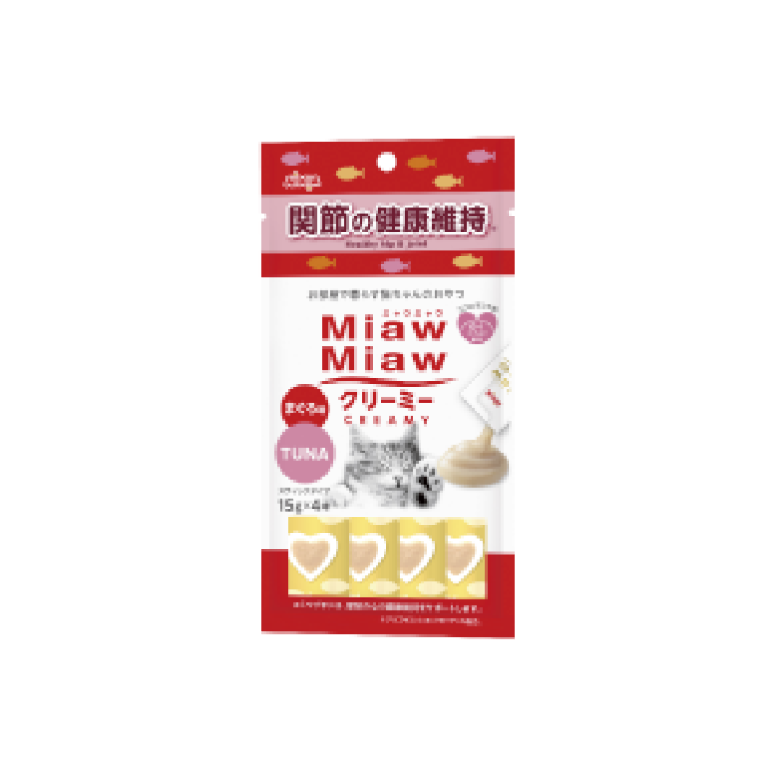AIXIA 愛喜雅 MiawMiaw 貓零食 肉泥餐包 關節配方 鮪魚味 15g x 4條裝 (MMCM-13)