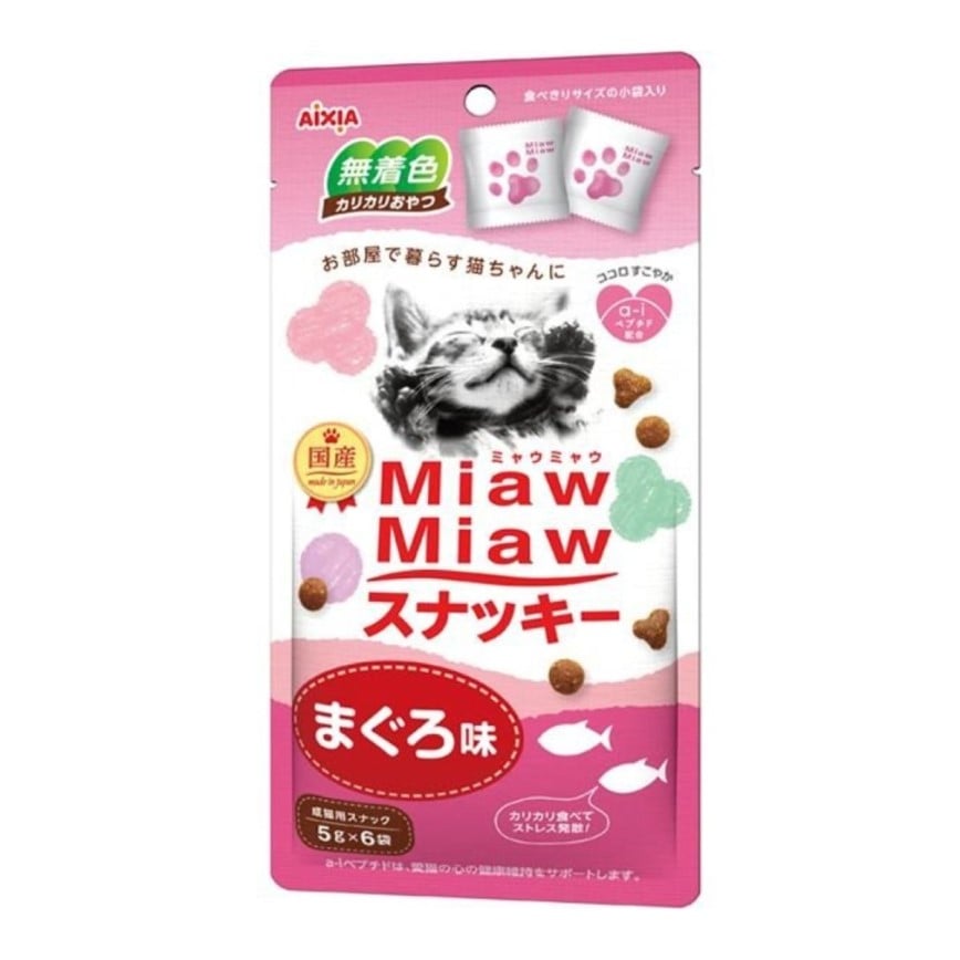 AIXIA愛喜雅 MiawMiaw 日本貓脆餅 吞拿魚味 30g