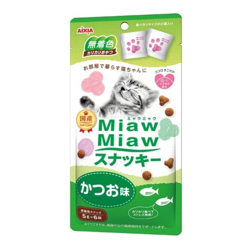 AIXIA愛喜雅 MiawMiaw脆餅 鰹魚味 30g