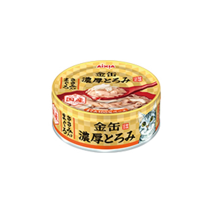 AIXIA 愛喜雅 日本貓罐頭 金缶濃厚系列 鮪魚+雞胸肉味 70g (GNT-4)