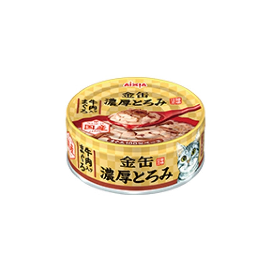 AIXIA 愛喜雅 日本貓罐頭 金缶濃厚系列 鮪魚+牛肉味 70g (GNT-7)